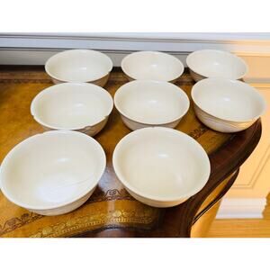 Pfaltzgraff Cream Soup Cereal Bowls Made in USA 009 Set 0f 8 Vintage